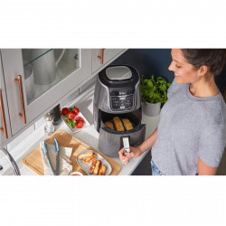 Φριτέζα ζεστού αέρα Ninja AF160EU, 2470W, 5,2 l, 6 προγράμματα, Max Crisp, Γκρι