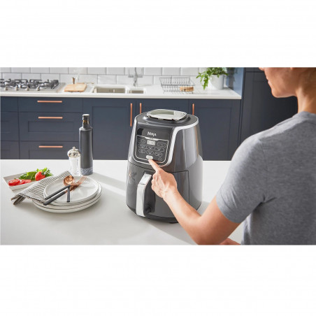 Φριτέζα ζεστού αέρα Ninja AF160EU, 2470W, 5,2 l, 6 προγράμματα, Max Crisp, Γκρι