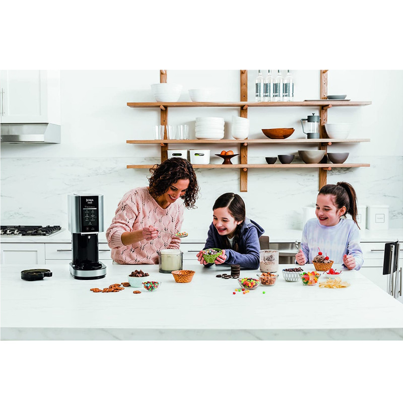 Παγωτομηχανή Ninja NC300EU, 800W, 7 προγράμματα, χωρητικότητα κούπας παγωτού 473 ml, Μαύρο