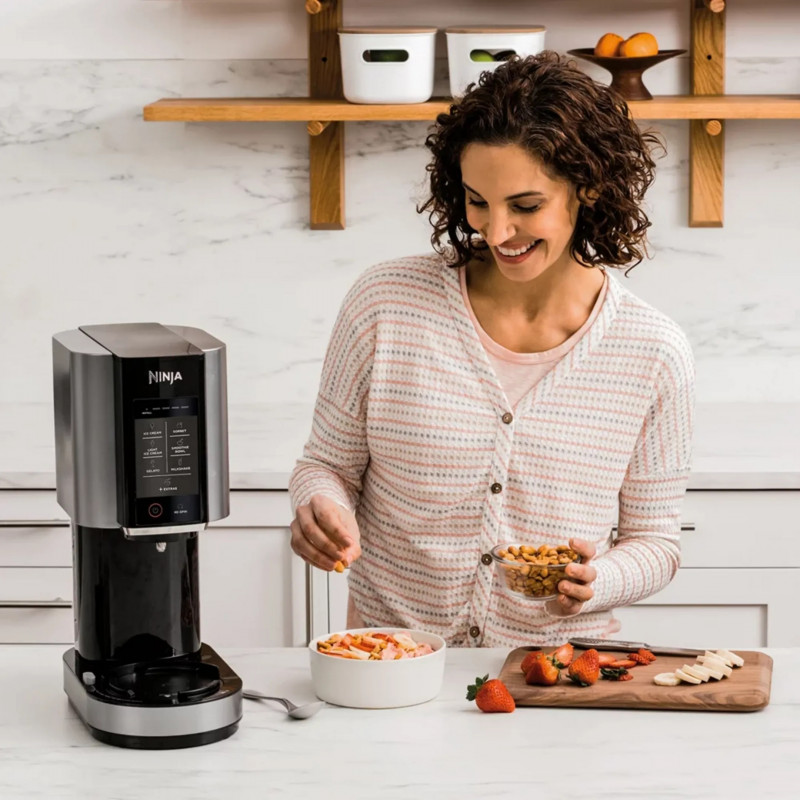 Παγωτομηχανή Ninja NC300EU, 800W, 7 προγράμματα, χωρητικότητα κούπας παγωτού 473 ml, Μαύρο