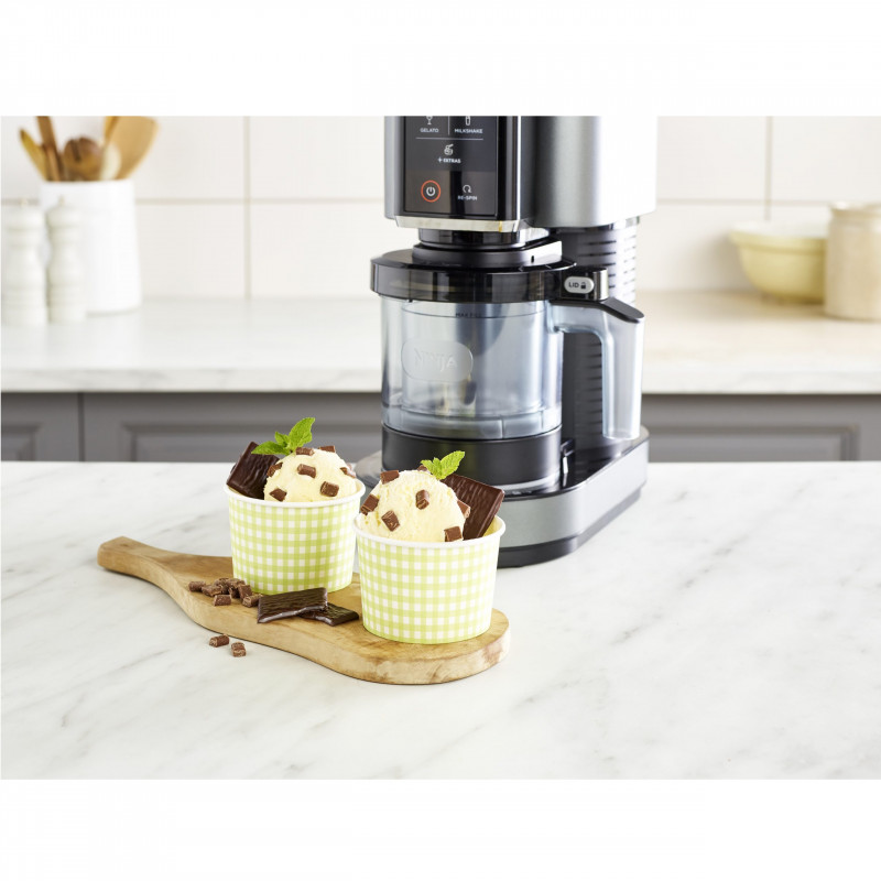 Παγωτομηχανή Ninja NC300EU, 800W, 7 προγράμματα, χωρητικότητα κούπας παγωτού 473 ml, Μαύρο