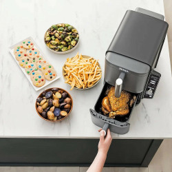 Air Fryer με Διπλό Αποσπώμενο Κάδο Ninja Double Stack XL, 9.5lt Γκρι