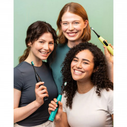 Ηλεκτρική ηχητική οδοντόβουρτσα Beurer SC 50, 80000 στροφές ανά λεπτό, 5 λειτουργίες, χρονοδιακόπτης, αυτονομία 22 ημέρες, οθόνη LED, Type-C + μαγνητική πλάκα, μπλε