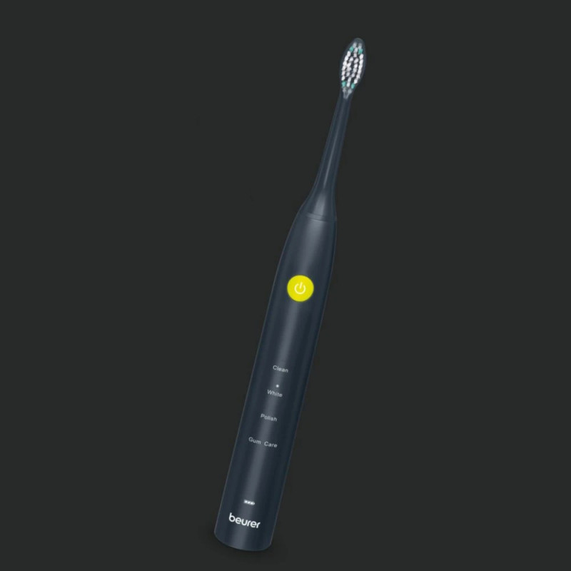 Ηλεκτρική ηχητική οδοντόβουρτσα Beurer SC 30, 80000 στροφές ανά λεπτό, 4 λειτουργίες, χρονοδιακόπτης, αυτονομία 15 ημερών, ένδειξη LED, Type-C, Μαύρο