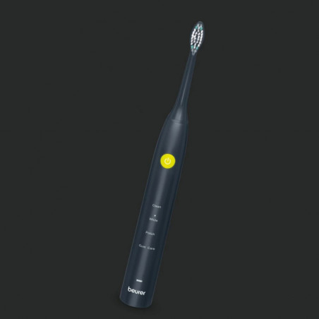 Ηλεκτρική ηχητική οδοντόβουρτσα Beurer SC 30, 80000 στροφές ανά λεπτό, 4 λειτουργίες, χρονοδιακόπτης, αυτονομία 15 ημερών, ένδειξη LED, Type-C, Μαύρο