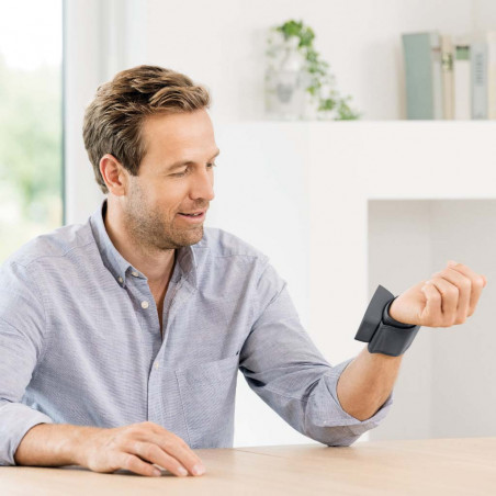 Beurer BC 27 Πιεσόμετρο, καρπός 14-19,5 cm, δείκτης κινδύνου, αρρυθμία, μνήμη, οθόνη LCD, ημερομηνία και ώρα, γκρι