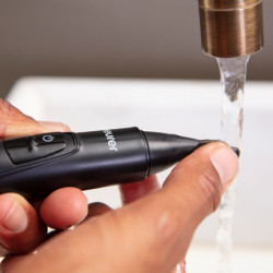 Trimmer μύτης και αυτιών Beurer MN3X, λεπίδες Inox, 3 εξαρτήματα, 3 μήκη, IPX4, Μαύρο