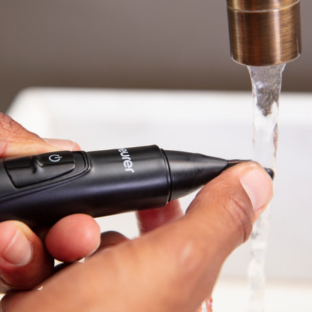 Trimmer μύτης και αυτιών Beurer MN3X, λεπίδες Inox, 3 εξαρτήματα, 3 μήκη, IPX4, Μαύρο
