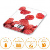Ζυγαριά κουζίνας Beurer KS 19 Berry, Μέχρι 5 kg, Ταρίφα, Έλεγχος αφής, LCD, Γυάλινη, Υπερλεπτή, Κόκκινη
