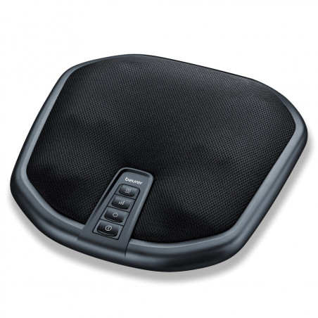 Μασάζ Beurer FM 70, 36W, Shiatsu, πλάτη και πόδια, 18 κεφαλές, 3 ταχύτητες, Θέρμανση, Κάλυμμα, Μαύρο