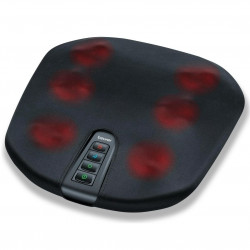 Μασάζ Beurer FM 70, 36W, Shiatsu, πλάτη και πόδια, 18 κεφαλές, 3 ταχύτητες, Θέρμανση, Κάλυμμα, Μαύρο