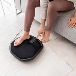 Μασάζ Beurer FM 70, 36W, Shiatsu, πλάτη και πόδια, 18 κεφαλές, 3 ταχύτητες, Θέρμανση, Κάλυμμα, Μαύρο