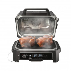 Ηλεκτρική ψησταριά Ninja OG850EU, 1700W, 4 προγράμματα, 45x29 cm, 240C, Κεραμική πλόκα, τεχνολογία Woodfire, IPX4, Cernen