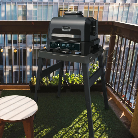 Ηλεκτρική ψησταριά Ninja OG850EU, 1700W, 4 προγράμματα, 45x29 cm, 240C, Κεραμική πλόκα, τεχνολογία Woodfire, IPX4, Cernen