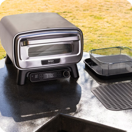 Ηλεκτρικός φούρνος πίτσας 5σε1 Ninja Artisan MO201, 1760W, 30x30 cm, 5 λειτουργίες, οθόνη αφής, 32-370C, γκρι