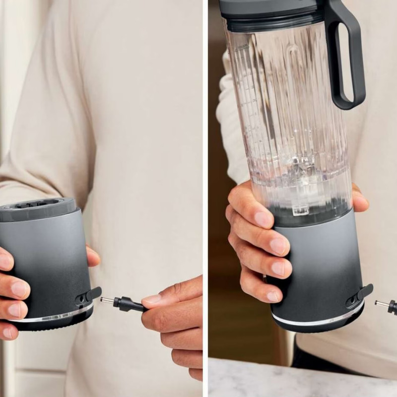 Φορητό μπλέντερ Ninja Blast Max BC251EUGY, 14.4W, 11.1V, 570 ml, 19000 rpm, θρυμματισμός πάγου, έως 25 κύκλοι, χωρίς BPA, γκρι