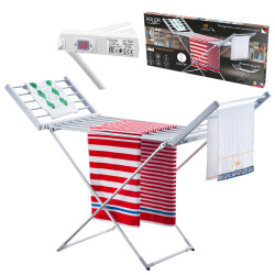 Ηλεκτρικό στεγνωτήριο ρούχων Adler AD 7821, 220W, 18 θερμαντικά στοιχεία, IP22, Λευκό