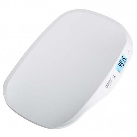 Βρεφική ζυγαριά Camry CR 8185, Μέχρι 20 κιλά, Οθόνη LCD, Λειτουργία HOLD, Τάρα, Αυτόματη απενεργοποίηση, Λευκό