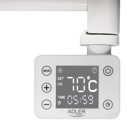 Adler AD 7824, 600W, 13 λωρίδες θέρμανσης, πίνακας ελέγχου LED, , IP24, λευκό