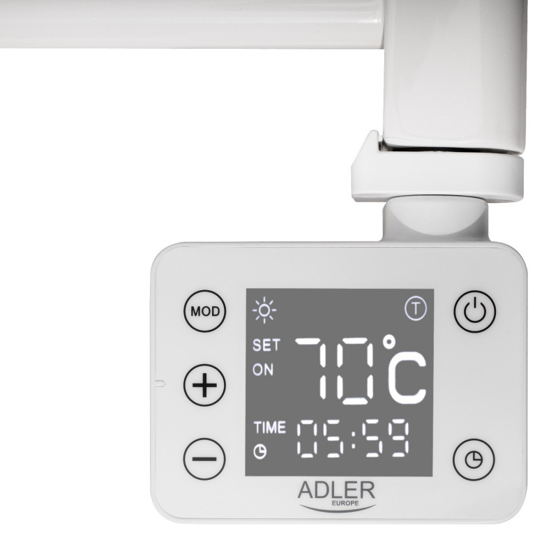 Adler AD 7824, 600W, 13 λωρίδες θέρμανσης, πίνακας ελέγχου LED, , IP24, λευκό