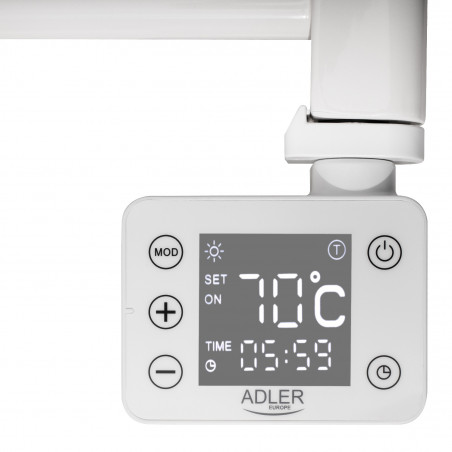 Adler AD 7824, 600W, 13 λωρίδες θέρμανσης, πίνακας ελέγχου LED, , IP24, λευκό