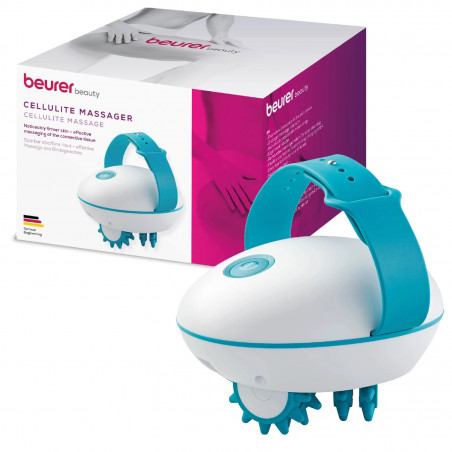 Μασάζ κυτταρίτιδας Beurer CM 51, 2 επίπεδα έντασης, Εργονομικό σχήμα, Λευκό / Μπλε