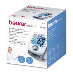 Beurer BC 44 Παρακολούθηση αρτηριακής πίεσης, ένδειξη αρρυθμίας και κινδύνου, μνήμη ανά εφαρμογή, 2 x AAA, 14-19,5 cm, λευκό