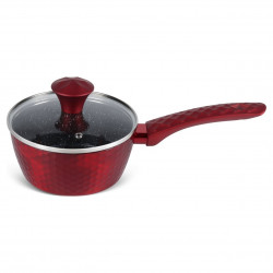 Σετ κατσαρόλες και τηγάνια Royalty Line FD10, 10 τεμαχίων, Χυτό αλουμίνιο, επίστρωση μαρμάρου Greblon, Επαγωγή, Κόκκινο
