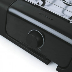 Ηλεκτρική ψησταριά Royalty Line RL-SBGT2000, 2000W, 38x28 cm, Αναδιπλούμενη βάση, 200C, Θερμοστάτης, Δίσκος αποστράγγισης, Μαύρο