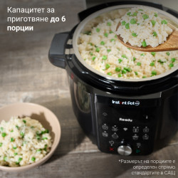 Instant Pot Plus 60 WiFi, 1000W, 5,7 l, 9 προγράμματα, έλεγχος WiFi, οθόνη LCD, Ανοξείδωτο, Μαύρο