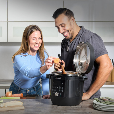 Instant Pot Plus 60 WiFi, 1000W, 5,7 l, 9 προγράμματα, έλεγχος WiFi, οθόνη LCD, Ανοξείδωτο, Μαύρο