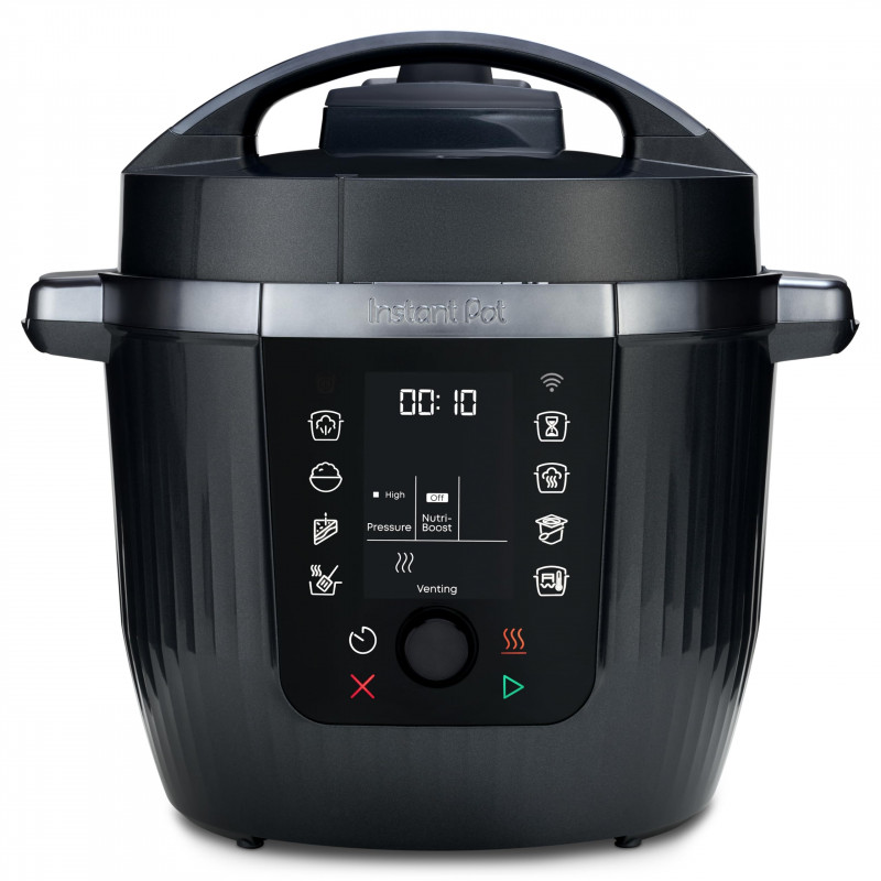 Instant Pot Pro Max 60 WiFi, 1200W, 5,7 L, 10 προγράμματα, Nutriboost, έλεγχος WiFi, οθόνη LCD, Ανοξείδωτο, Μαύρο