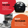 Instant Pot Classic Mini 140800001, 800W, 3.8 l, 7 προγράμματα, αγαπημένα κουμπιά, οθόνη LCD, ανοξείδωτο ατσάλι, μαύρο