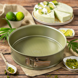 Zenker 7451 δίσκος ψησίματος με πάτο, στρογγυλός, 24x7,5 cm, επίστρωση ILAG Maximizing Green, έως 180C, πράσινο