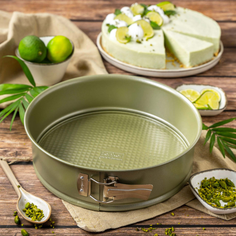 Zenker 7452 δίσκος ψησίματος με πάτο, στρογγυλός, 26x7,5 cm, επίστρωση ILAG Maximizing Green, έως 180C, πράσινο