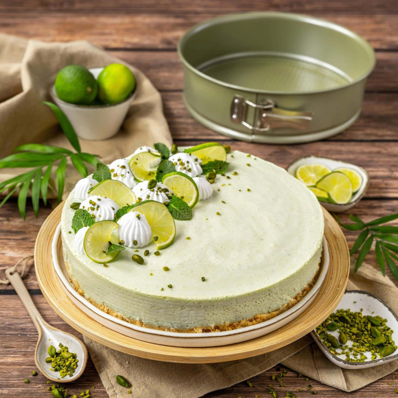 Zenker 7452 δίσκος ψησίματος με πάτο, στρογγυλός, 26x7,5 cm, επίστρωση ILAG Maximizing Green, έως 180C, πράσινο