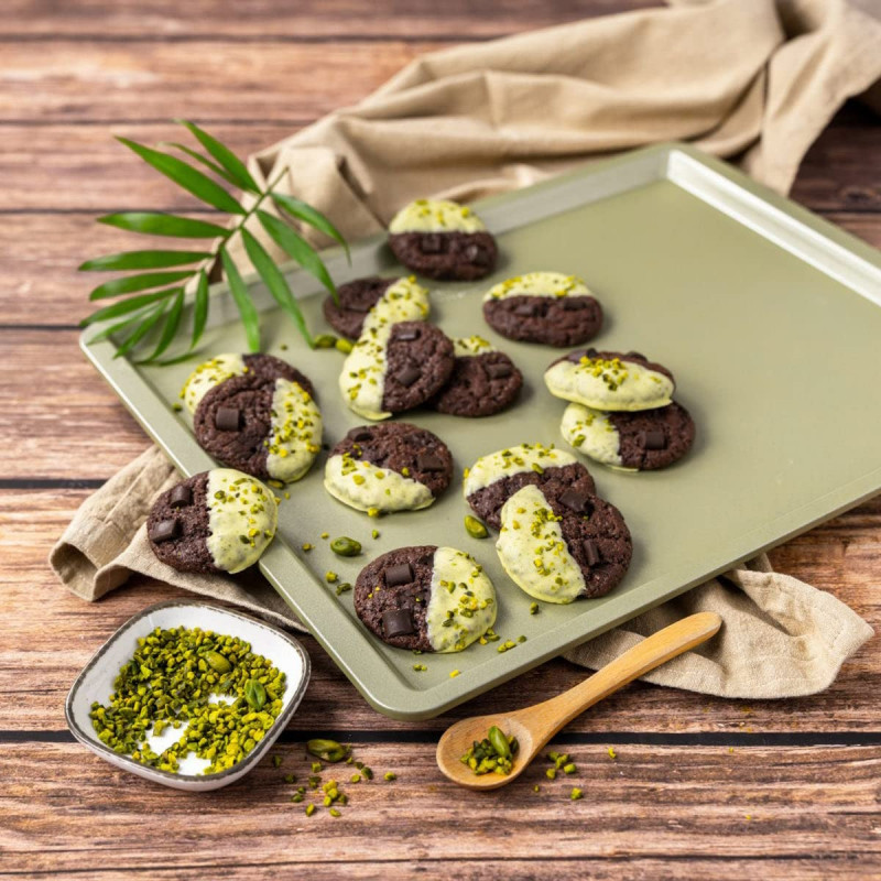 Δίσκος ψησίματος Zenker 7457, 42x32 cm, επίστρωση ILAG Maximizing Green, έως 180C, πράσινο