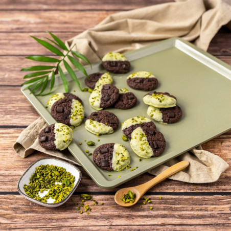 Δίσκος ψησίματος Zenker 7457, 42x32 cm, επίστρωση ILAG Maximizing Green, έως 180C, πράσινο