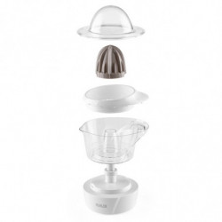 Πρέσα εσπεριδοειδών Muhler MJ-2505, 25W, 0,5 l, αμφίδρομη κίνηση, 2 κώνοι, Λευκό