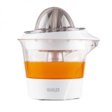 Πρέσα εσπεριδοειδών Muhler MJ-2505, 25W, 0,5 l, αμφίδρομη κίνηση, 2 κώνοι, Λευκό