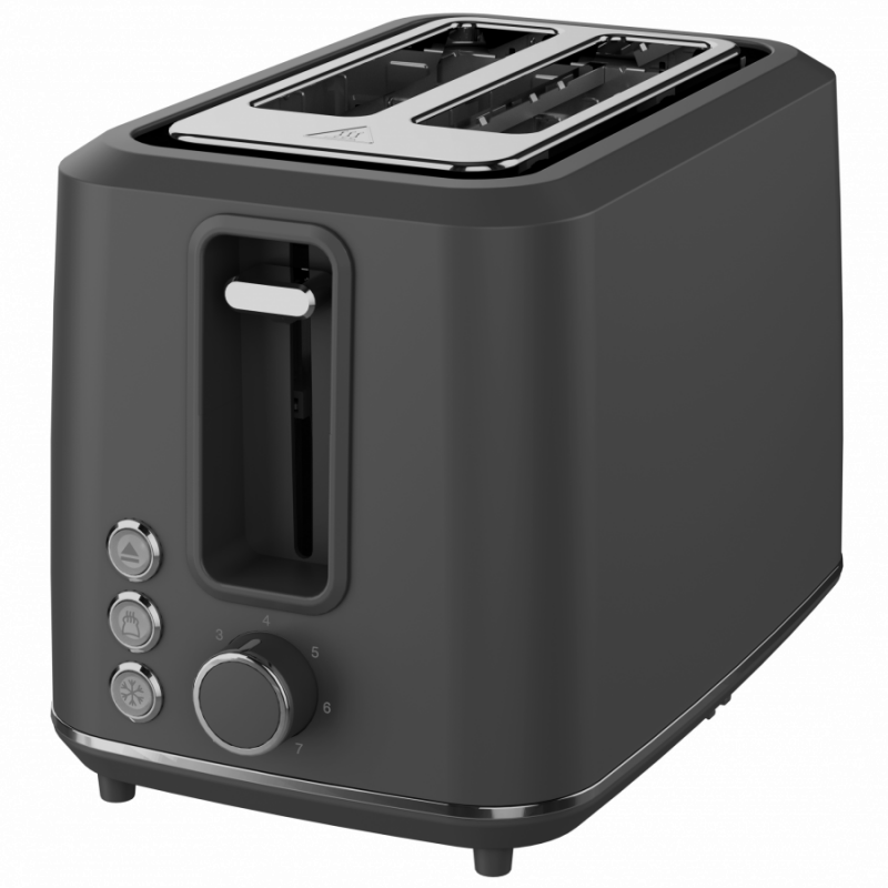 Electric Toaster, Grey, 220-240V, 50-60Hz, 920-1080W, 2 slots, 3 modes, 7 browning levels