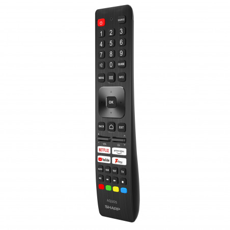 Τηλεόραση Sharp 32DI6EAAEUR, 32", 80 cm, 1366x768 HD Ready, Android TV™ 11, Wi-Fi, Game Mode, Bluetooth, 3 τεμάχια HDMI, VESA 100x100mm, Μαύρο