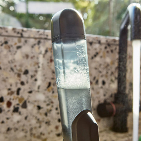 Βούρτσα πλυντηρίου πιάτων με διανομέα Joseph Joseph SinkTech 6500018, Τρίχες για λεκέδες, Ανταλλάξιμη βούρτσα, Γκρι