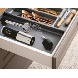 Μπλέντερ, τεμαχιστής και μίξερ 3 σε 1 AENO AHB0004B, 1200W, 0,5 l, 18 στάδια, Turbo, DC μοτέρ, Μαύρο/inox