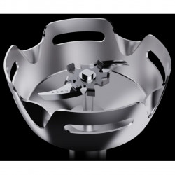 Μπλέντερ, κοπτήρας και μίξερ 3 σε 1 AENO AHB0004B, 1200 W, 0,5 λίτρα, 18 ταχύτητες, λειτουργία Turbo, κινητήρας DC, μαύρο/ανοξείδωτο