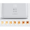 Electric Toaster, White, 220-240V, 50-60Hz, 780-930W, 2 slots, 3 modes, 7 browning levels