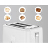 Electric Toaster, White, 220-240V, 50-60Hz, 780-930W, 2 slots, 3 modes, 7 browning levels
