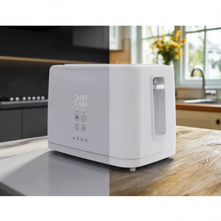 Τοστιέρα AENO ATS0002W, 930 W, 7 επίπεδα, Αφής χειριστήριο, Χρονόμετρο αντίστροφης μέτρησης, Προστασία από εμπλοκή, Αθόρυβη, Λευκή