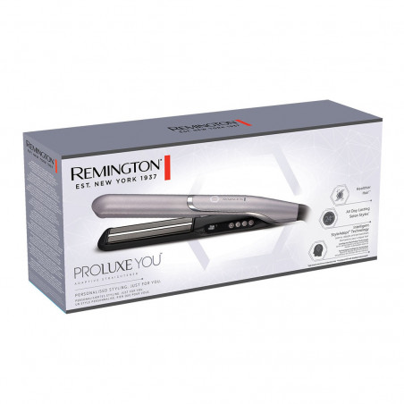 Ισιωτική μαλλιών Remington S9880 PROluxe You, με κεραμική επίστρωση, προσαρμοστική τεχνολογία, 5 επίπεδα θερμοκρασίας, αυτόματη απενεργοποίηση, Γκρι