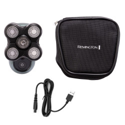 Ξυριστική μηχανή για το κεφάλι Remington RX7 XR1600 Ultimate Series, αυτονομία 60 λεπτά, αδιάβροχη, με κινητή κεφαλή, λειτουργία Turbo, ατσάλινες λεπίδες, ενδείξεις λειτουργίας, Μαύρο/πράσινο